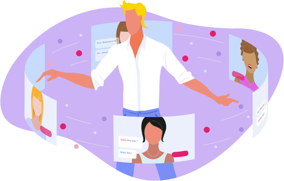 JerkCam Live online video chat illustration