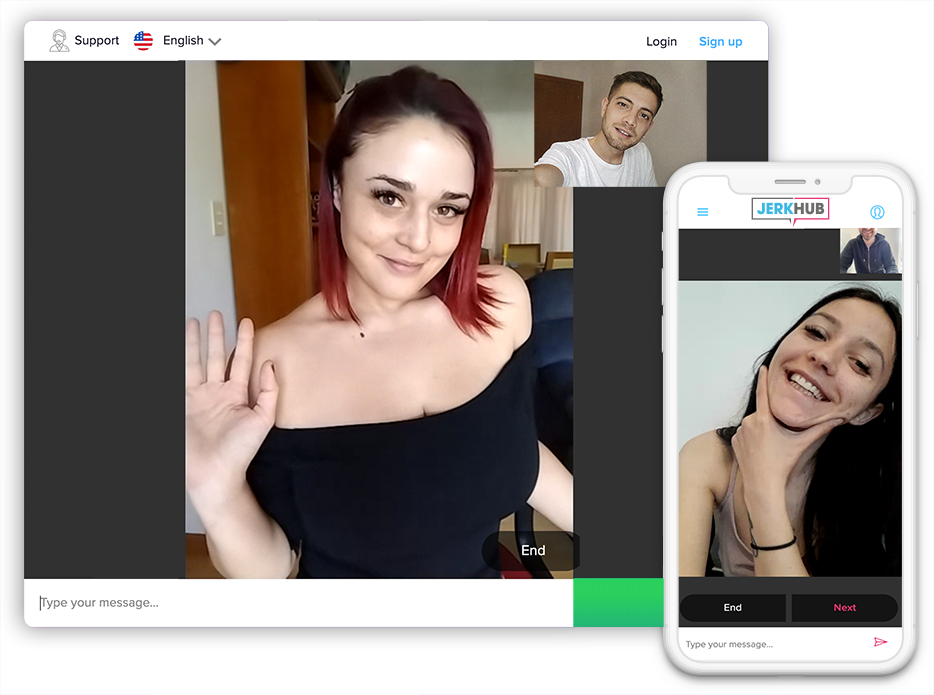 JerkCam Live random video chat interface preview